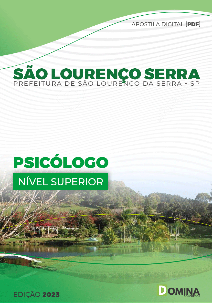 Apostila Pref São Lourenço Serra SP 2023 Psicólogo