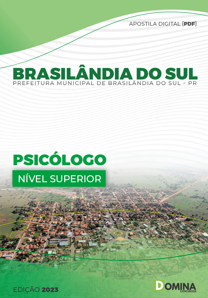 Apostila Digital Pref Brasilândia Sul PR 2023 Psicólogo