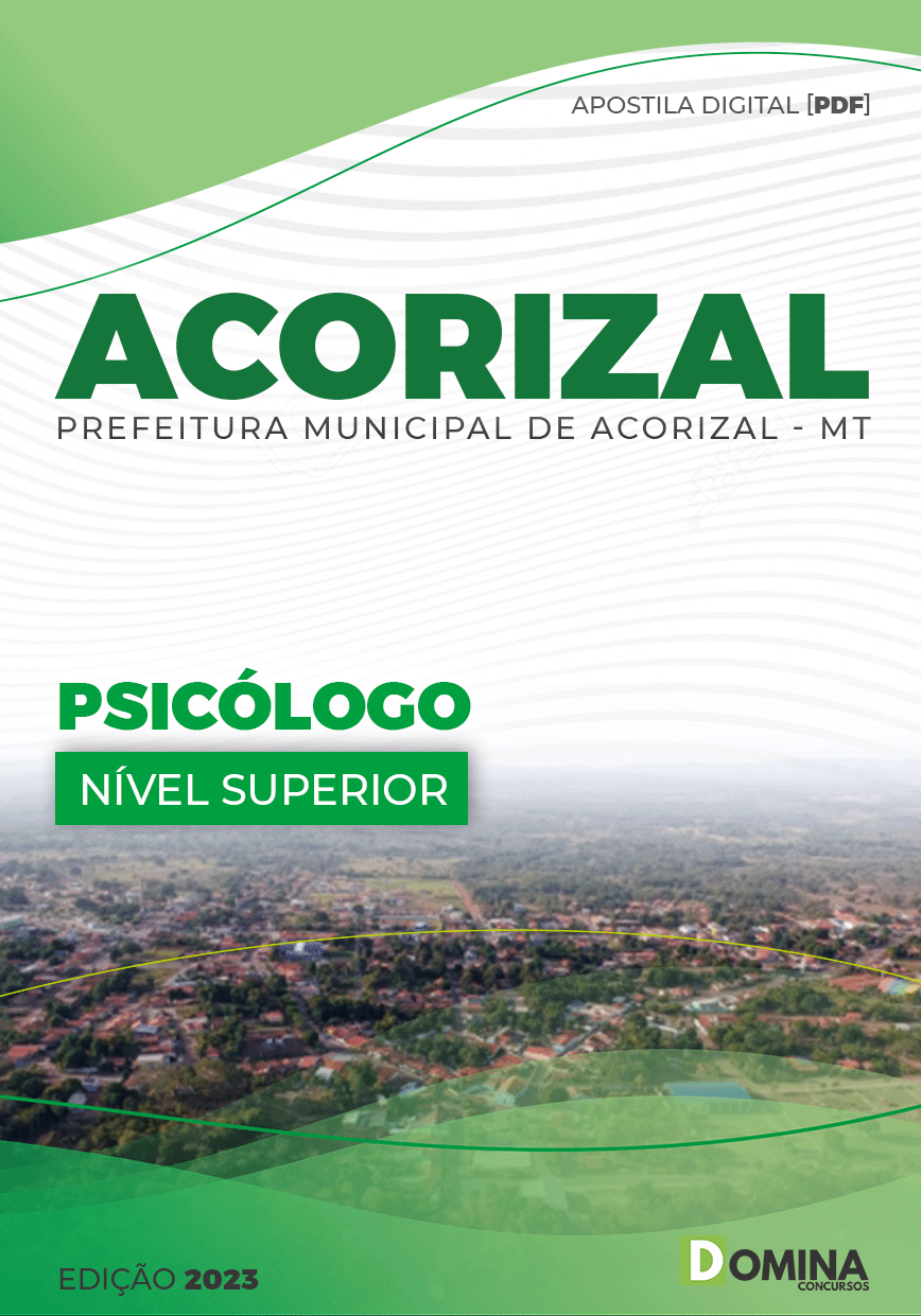 Apostila Concurso Pref Acorizal MT 2023 Psicólogo