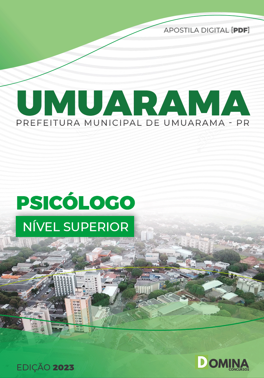 Apostila Digital Pref Umuarama PR 2023 Psicólogo
