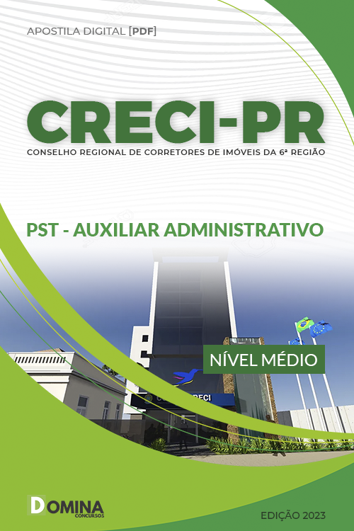 Apostila Concurso CRECI PR 2023 PST Auxiliar Administrativo