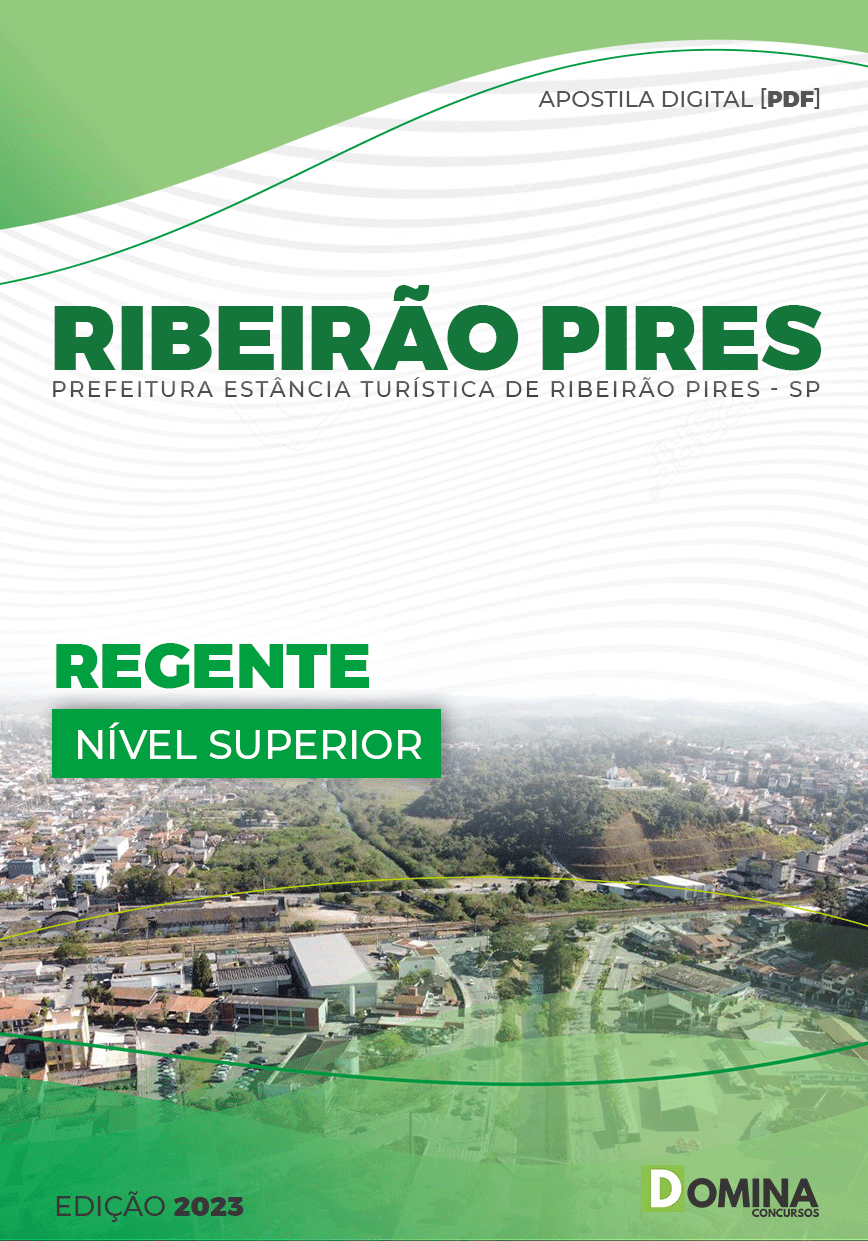 Apostila Digital Pref Ribeirão Pires SP 2023 Regente