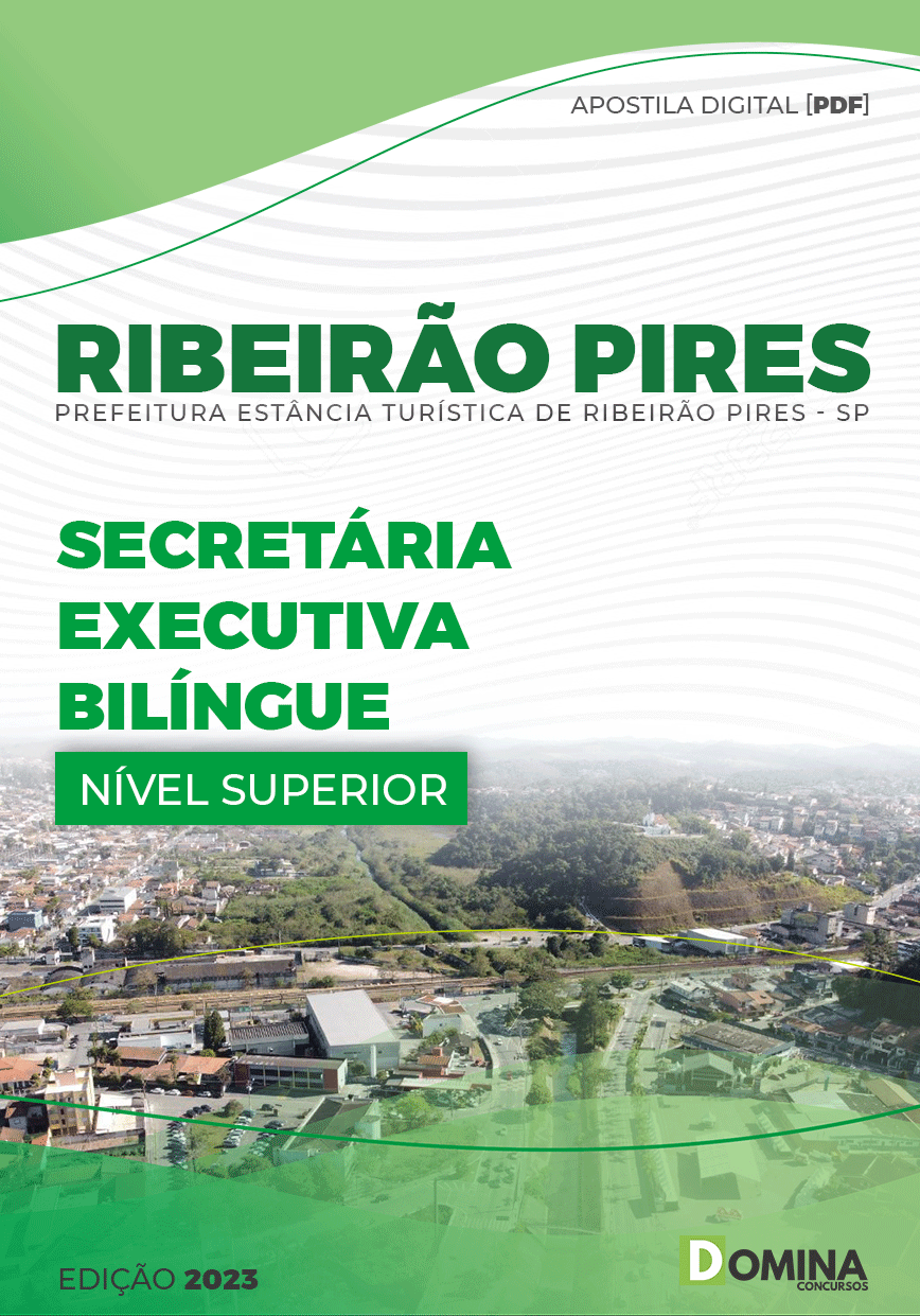 Apostila Pref Ribeirão Pires SP 2023 Secretário Executivo Blíngue