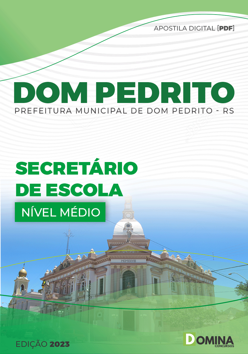 Apostila Digital Pref Dom Pedrito RS 2023 Secretario Escola