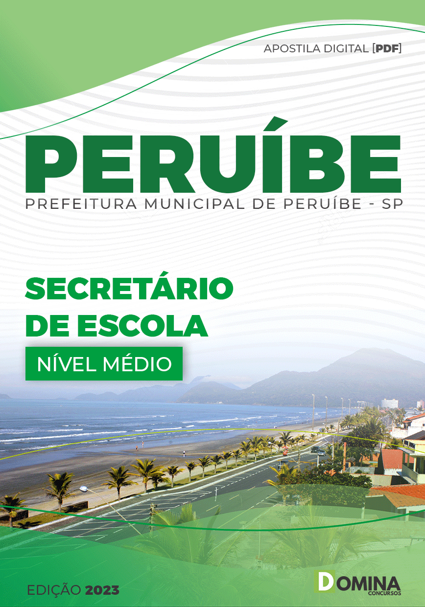 Apostila Digital Pref Peruíbe SP 2023 Secretário Escola