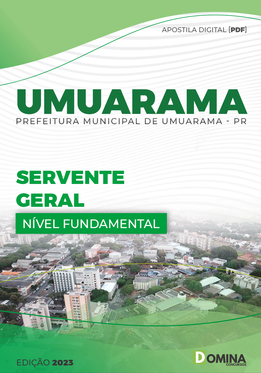 Apostila Digital Pref Umuarama PR 2023 Servente Geral