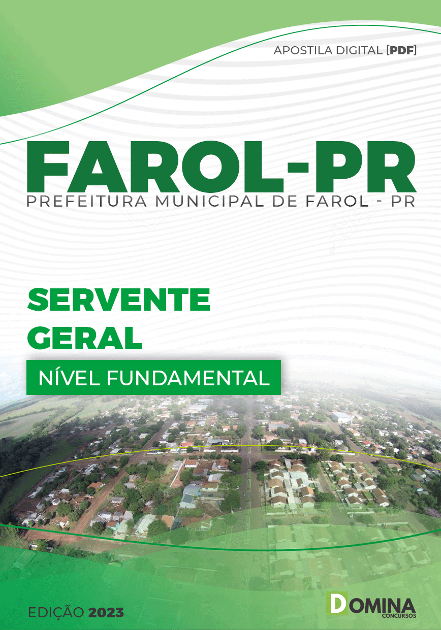 Apostila Concurso Pref Farol PR 2023 Servente Geral