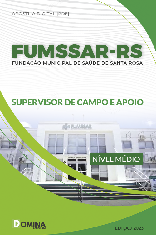 Apostila Digital FUMSSAR RS 2023 Supervisor Campo Apoio