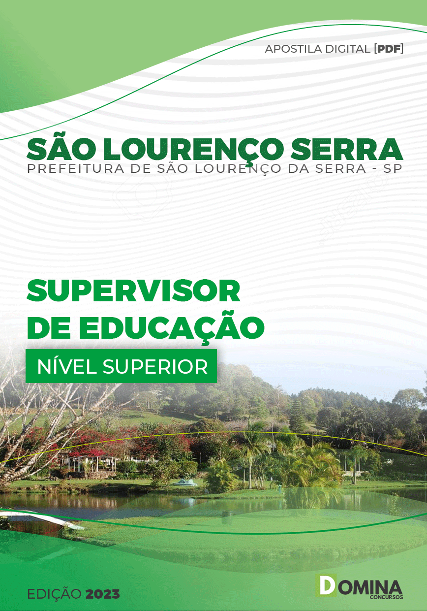 Apostila Pref São Lourenço Serra SP 2023 Supervisor Educação