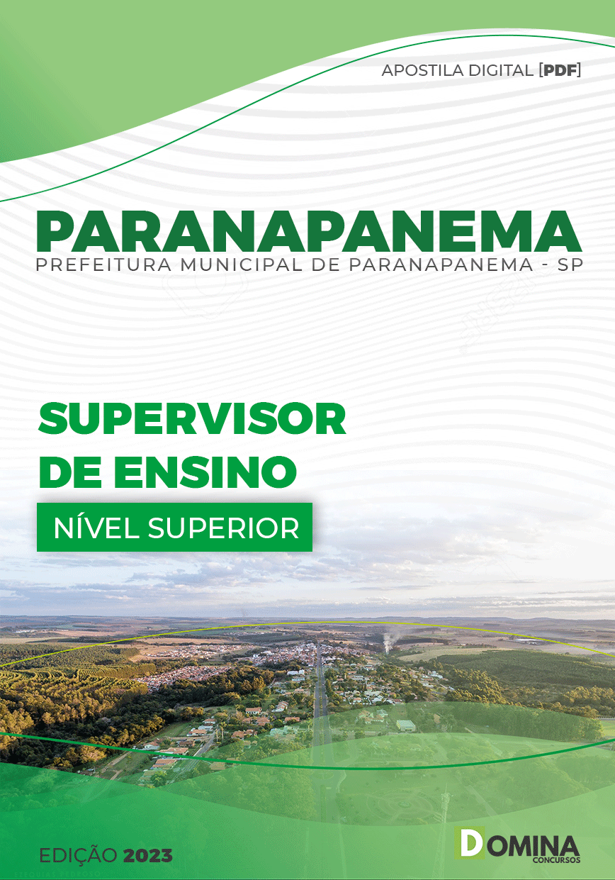 Apostila Pref Paranapanema SP 2023 Supervisor Ensino