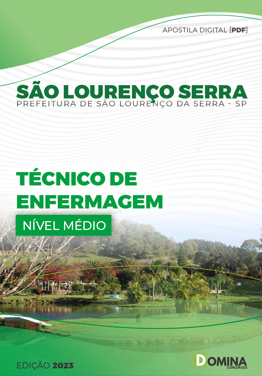 Apostila Pref São Lourenço Serra SP 2023 Técnico Enfermagem