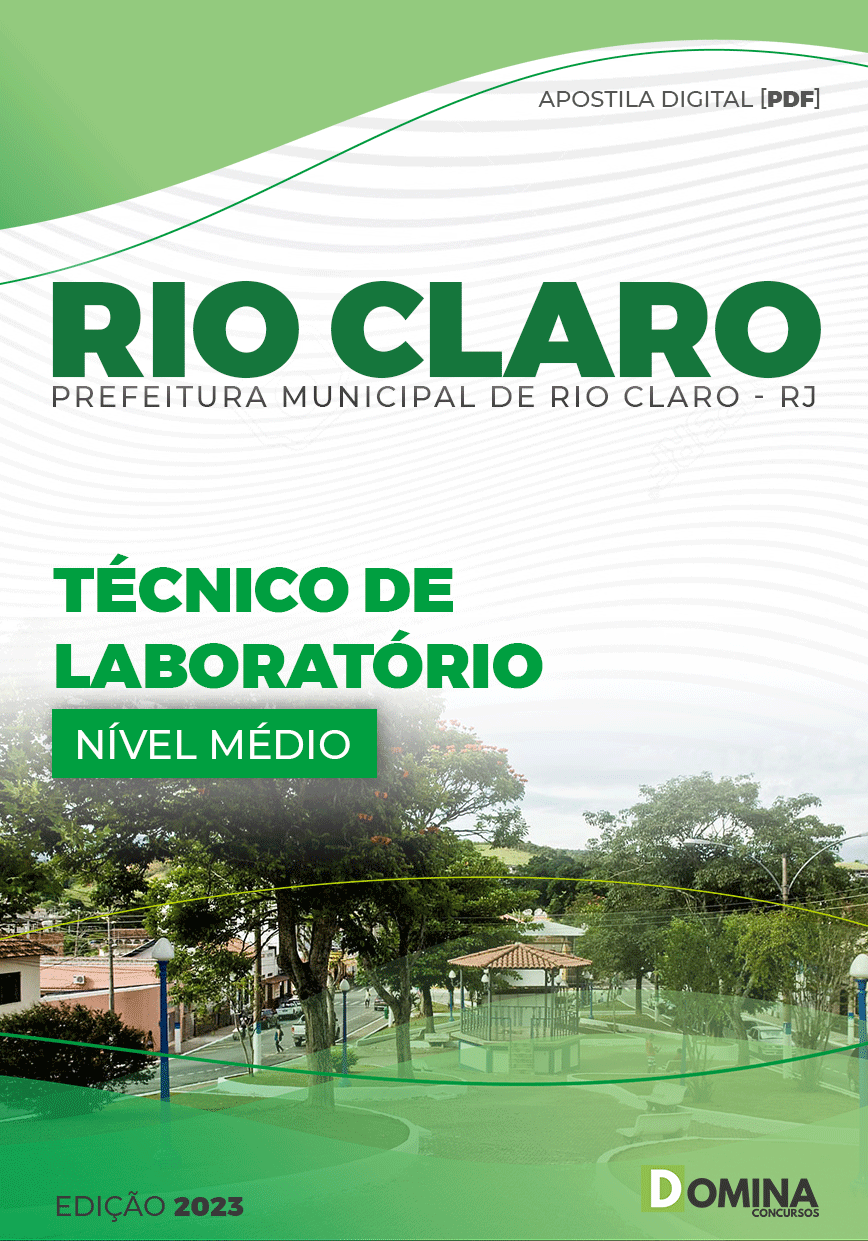 Apostila Concurso Pref Rio Claro RJ 2023 Técnico Laboratório