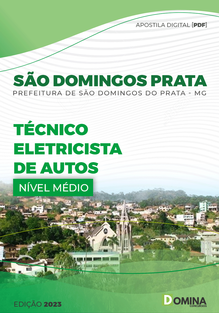 Apostila Pref São Domingos Prata MG 2023 Técnico Eletricista Autos