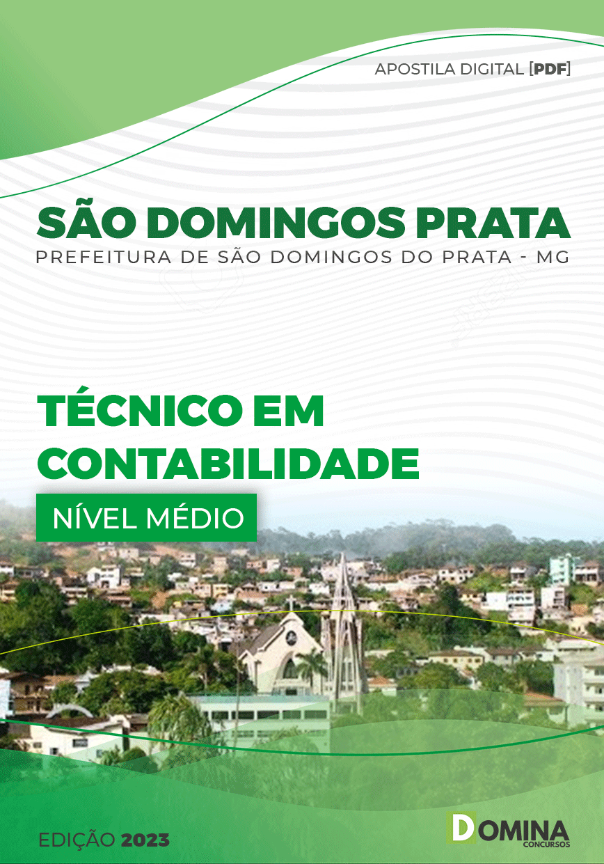 Apostila Pref São Domingos Prata MG 2023 Técnico Contabilidade