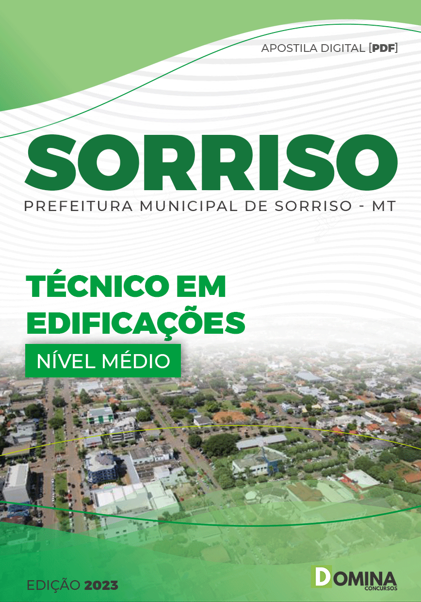 Apostila Concurso Pref Sorriso MT 2023 Técnico Edificações