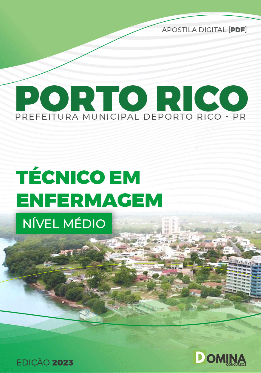Apostila Pref Porto Rico PR 2023 Técnico Enfermagem