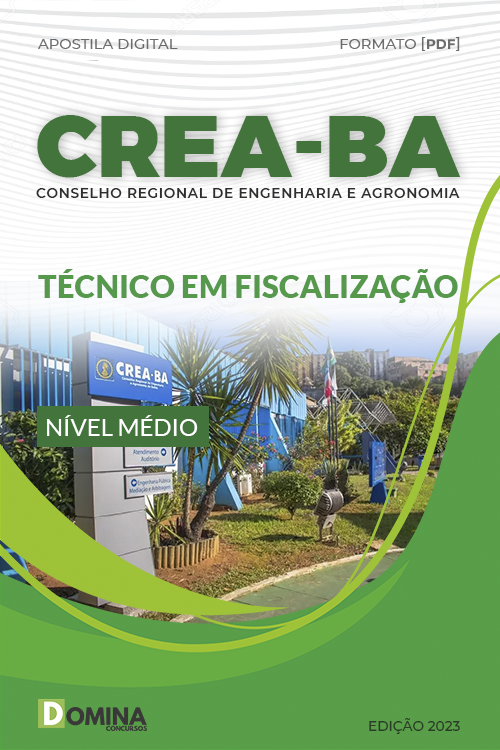 Apostila Digital CREA BA 2023 Técnico Fiscalização