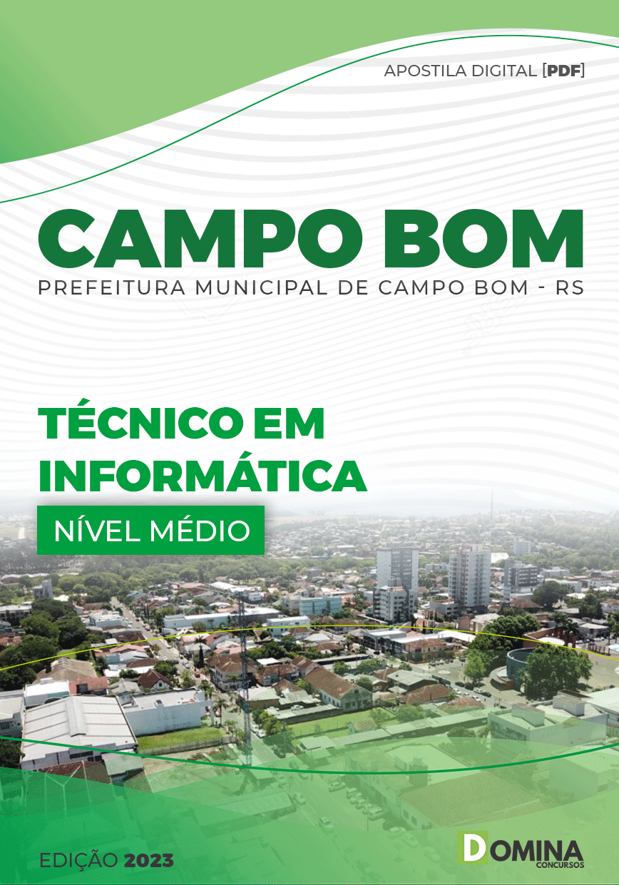 Apostila Pref Campo Bom RS 2023 Técnico Informática