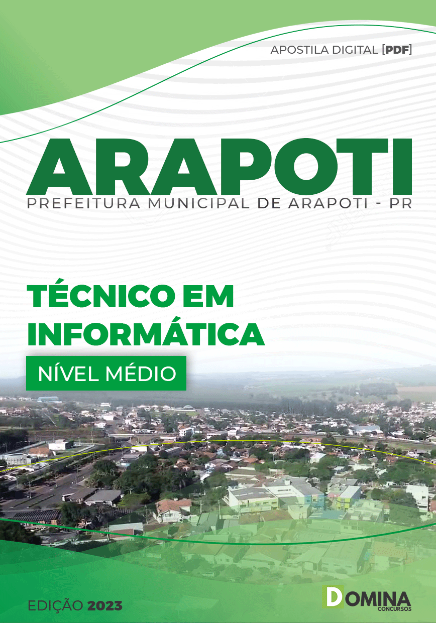 Apostila Concurso Pref Arapoti PR 2023 Técnico Informática