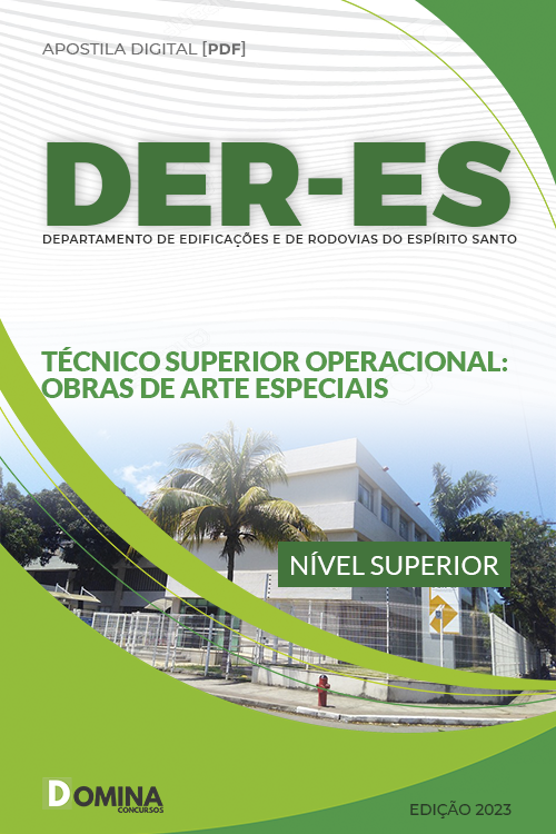 Apostila DER ES 2023 Técnico Superior Obras Artes Especiais