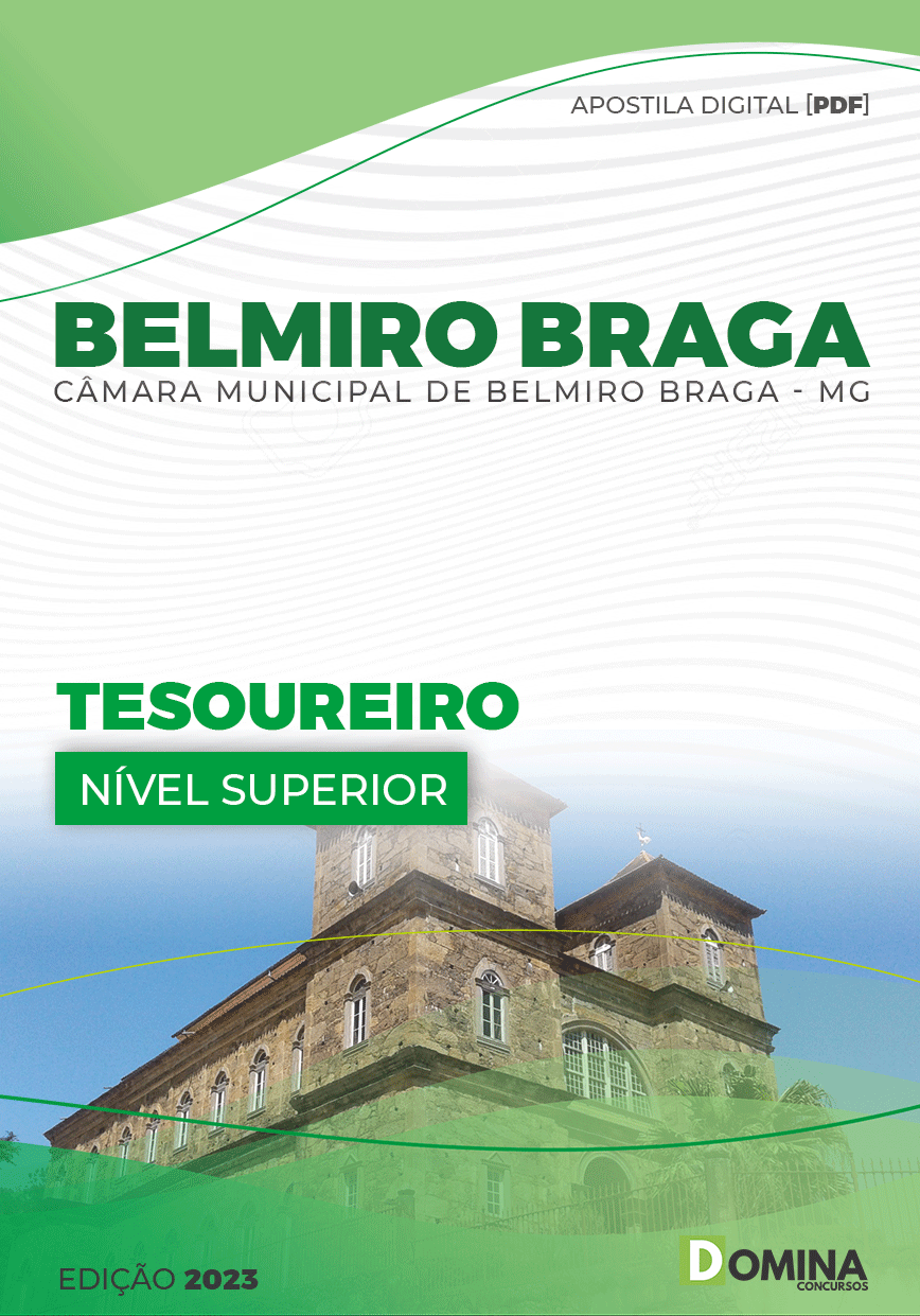 Apostila Digital Pref Belmiro Braga MG 2023 Tesoureiro