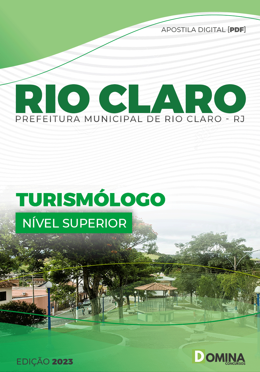 Apostila Concurso Pref Rio Claro RJ 2023 Turismólogo