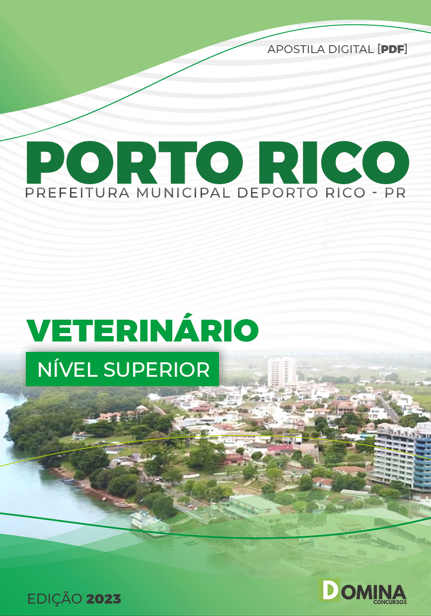 Apostila Digital Pref Porto Rico PR 2023 Veterinário