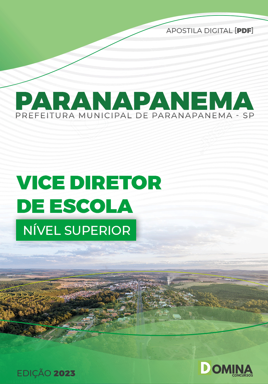Apostila Pref Paranapanema SP 2023 Vide Diretor Escola
