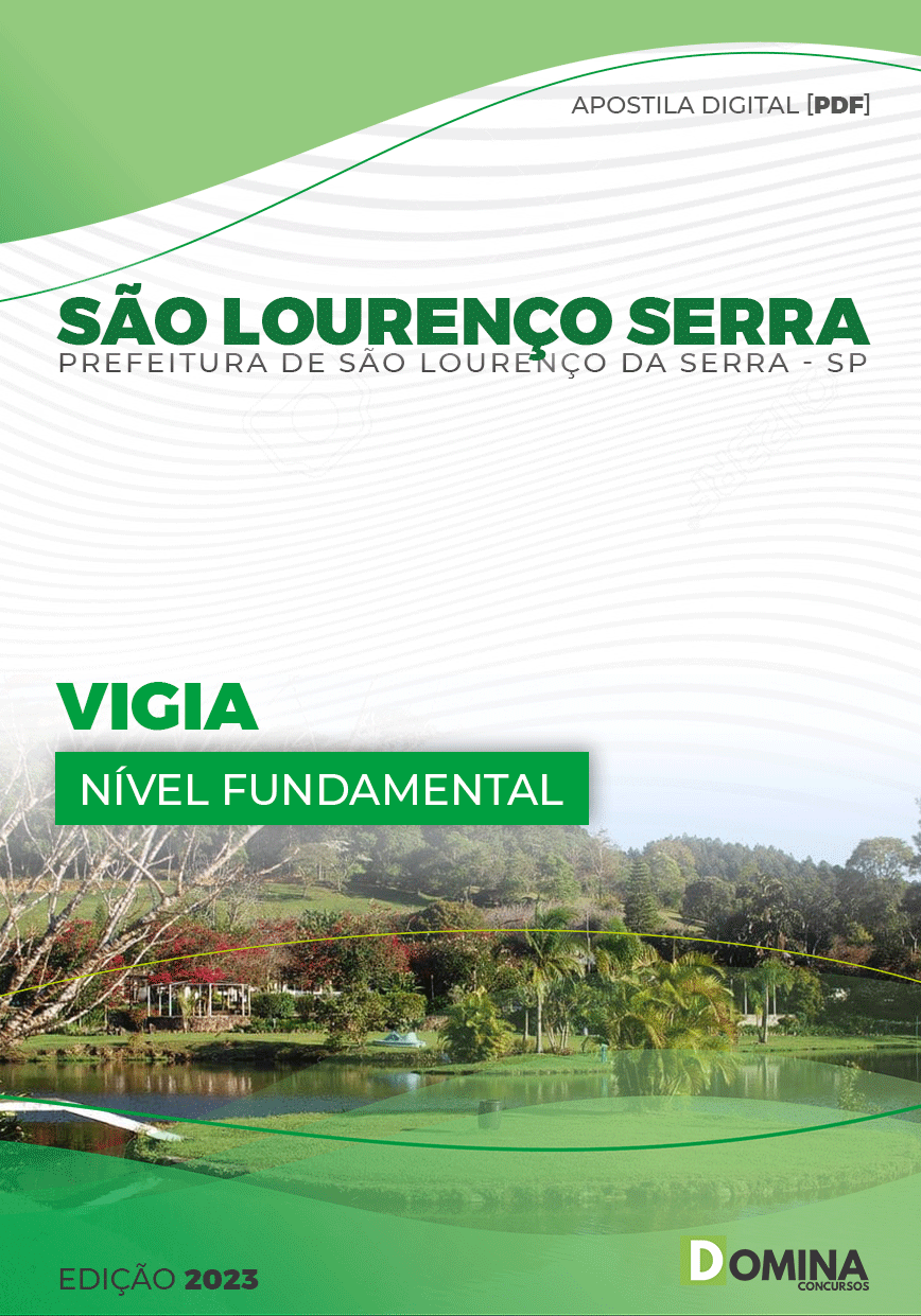 Apostila Digital Pref São Lourenço Serra SP 2023 Vigia