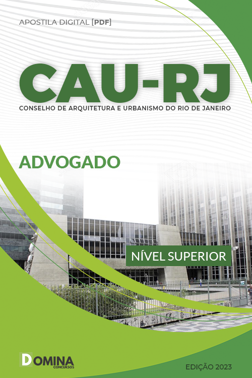 Apostila Digital Concurso CAU RJ 2023 Advogado
