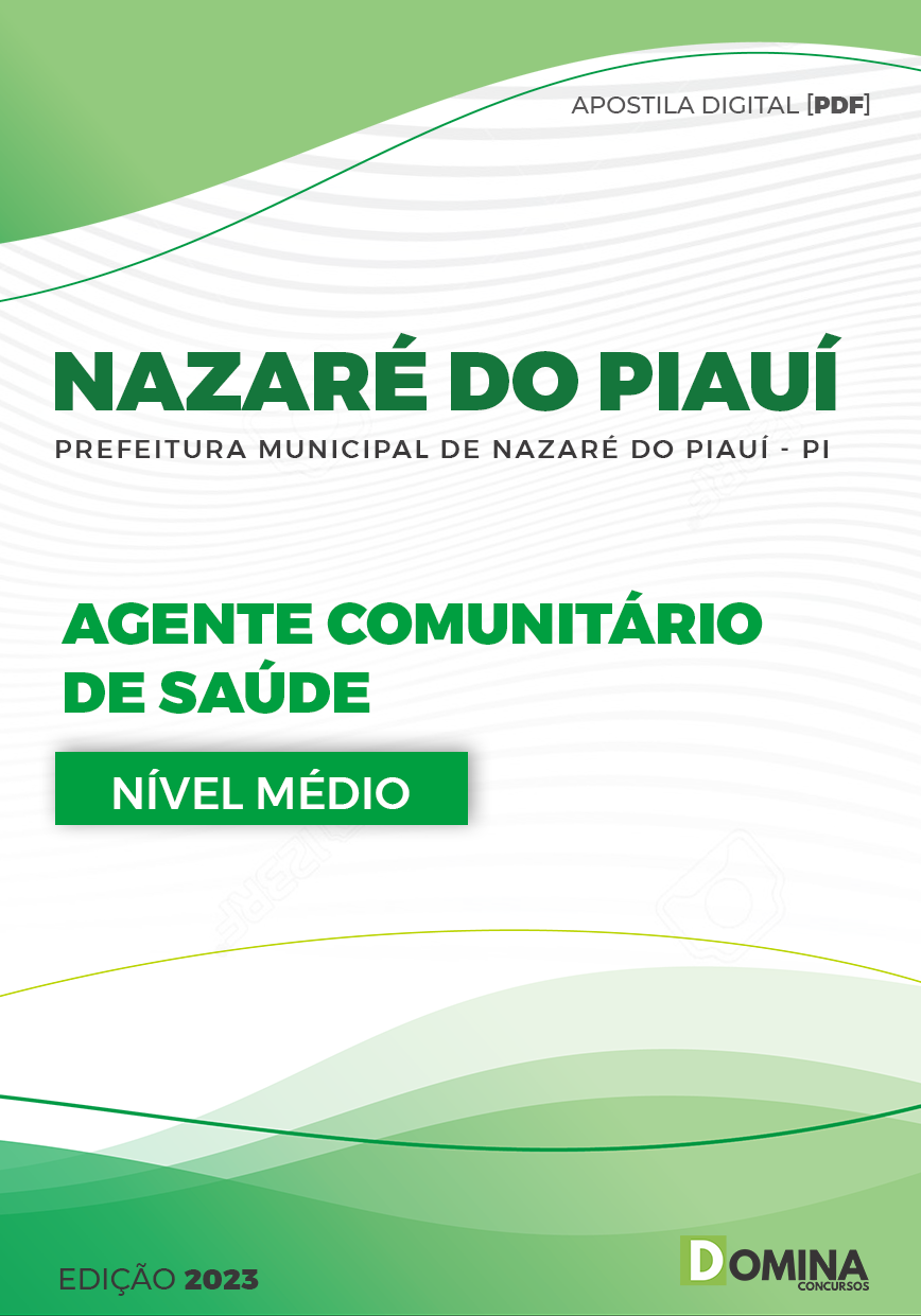 Apostila Pref Nazaré do Piauí PI 2023 Agente Comunitário Saúde