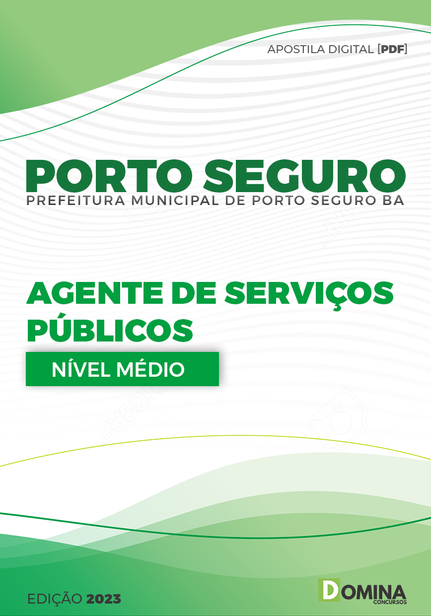Apostila Pref Porto Seguro BA 2023 Agente Serviços Públicos