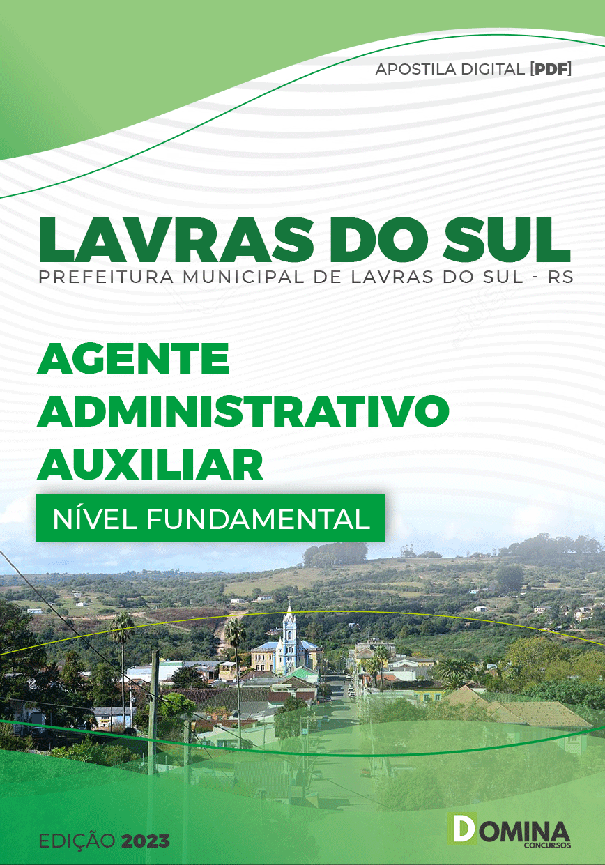 Apostila Pref Lavras do Sul RS 2023 Auxiliar Administrativo