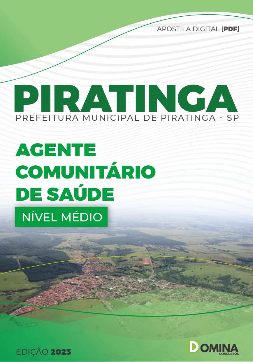 Apostila Pref Piratininga SP 2023 Agente Comunitário Saúde
