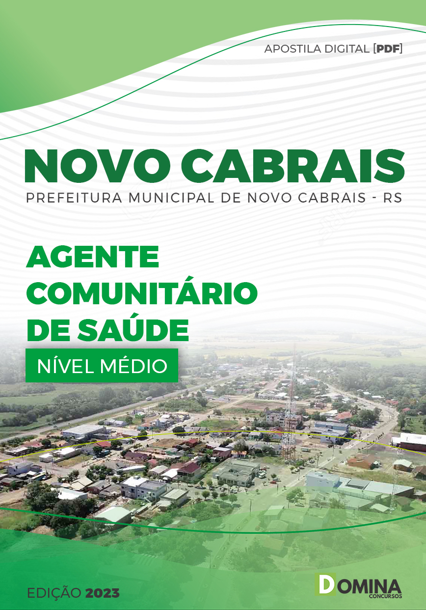 Apostila Pref Novo Cabrais RS 2023 Agente Comunitário Saúde