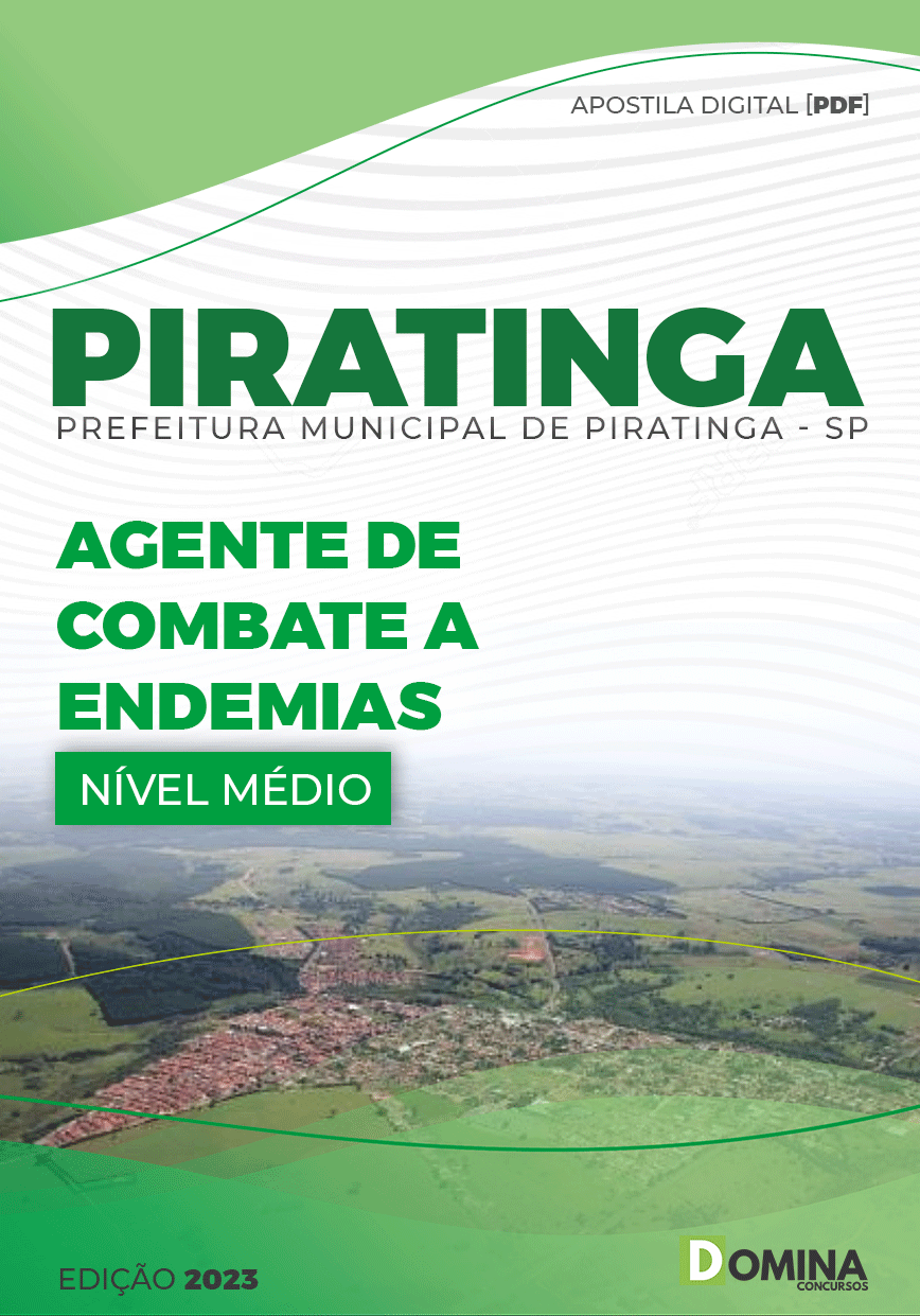 Apostila Pref Piratininga SP 2023 Agente Combate Endemias