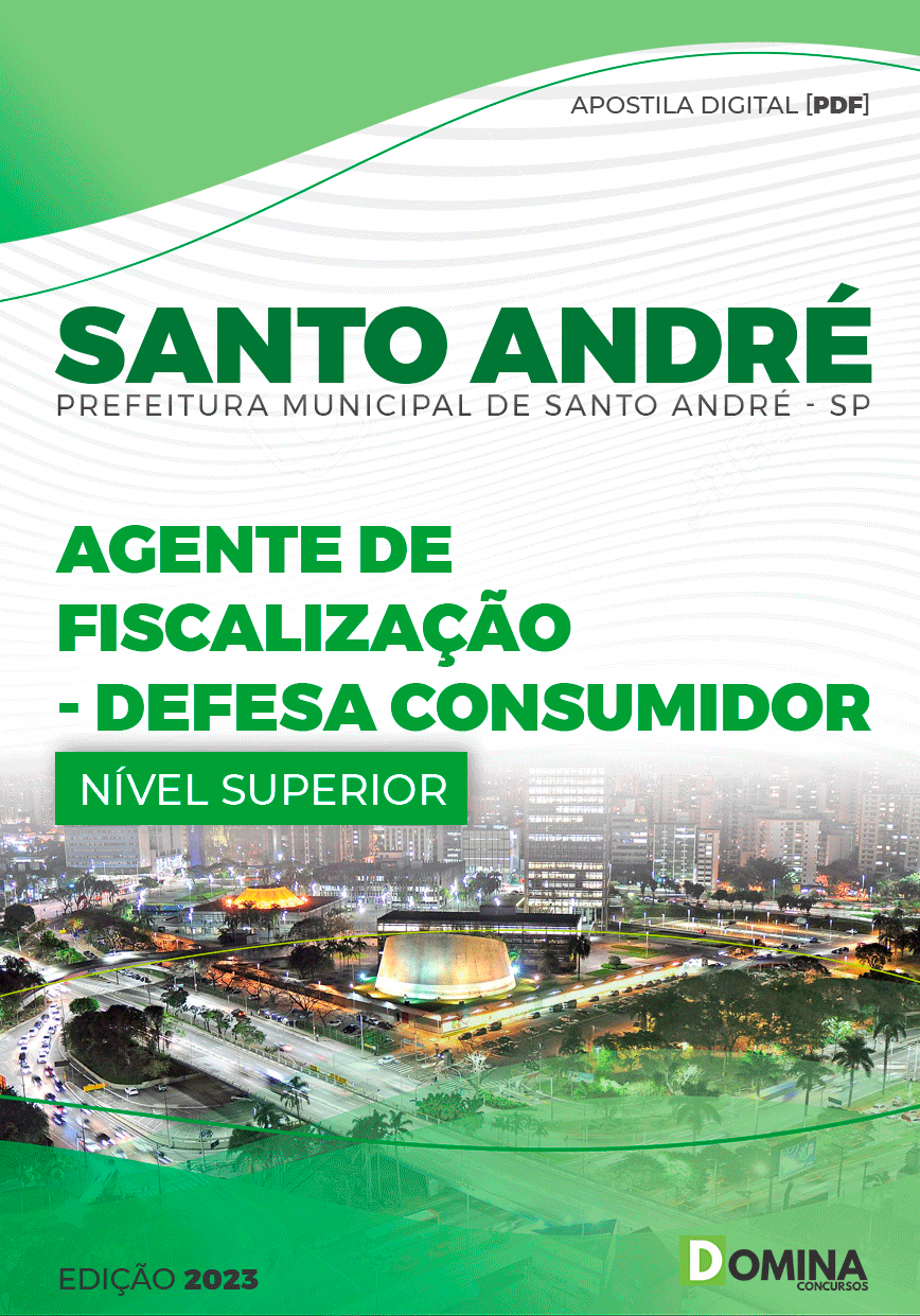 Apostila Pref Santo André SP 2023 Agente Fiscalização Defesa Consumidor