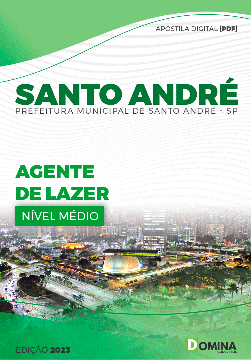 Apostila Digital Pref Santo André SP 2023 Agente Lazer