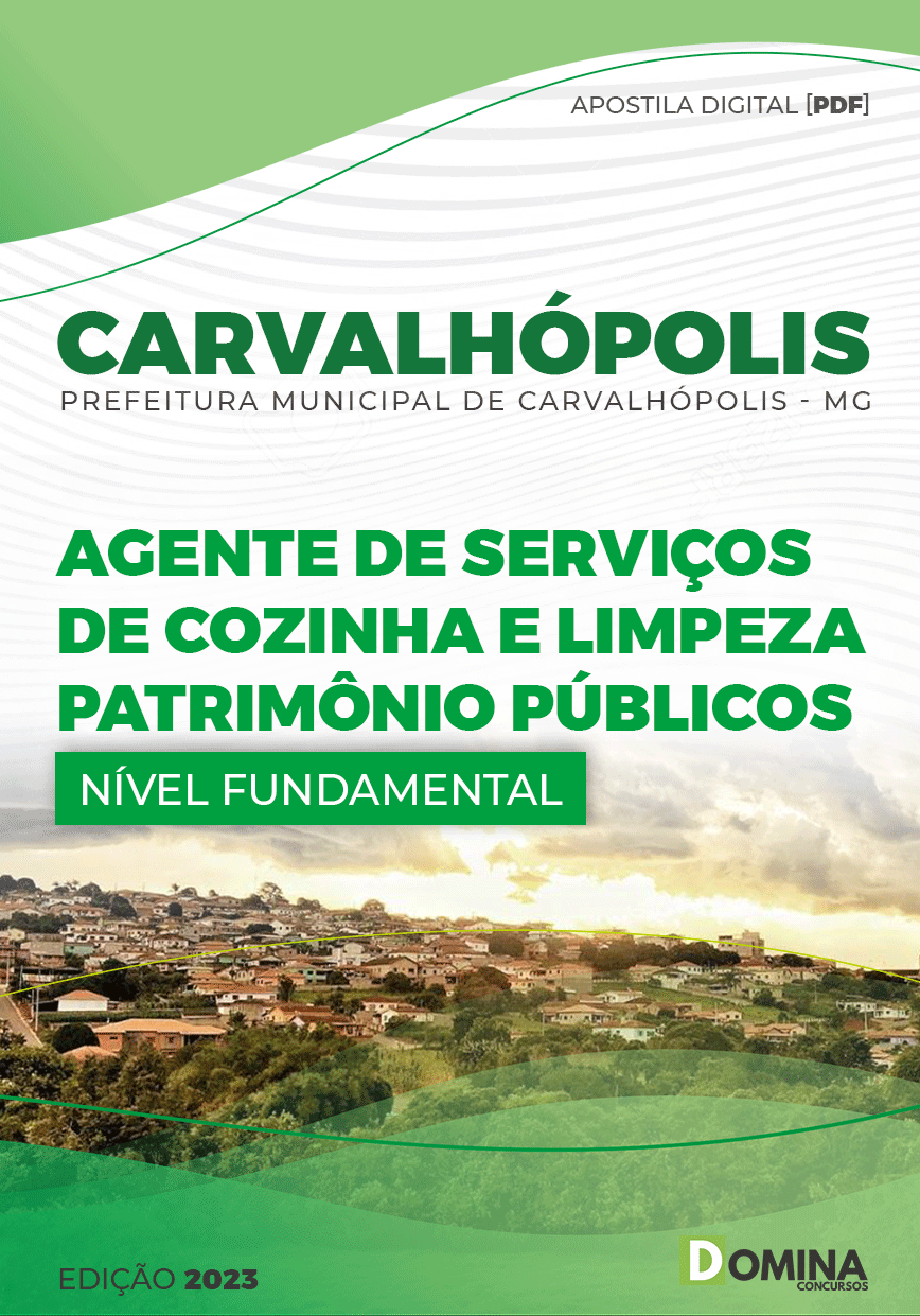 Apostila Pref Carvalhópolis MG 2023 Agente Serviço Limpeza