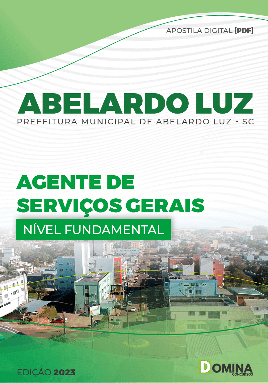 Apostila Pref Abelardo Luz SC 2023 Agente Serviços Gerais