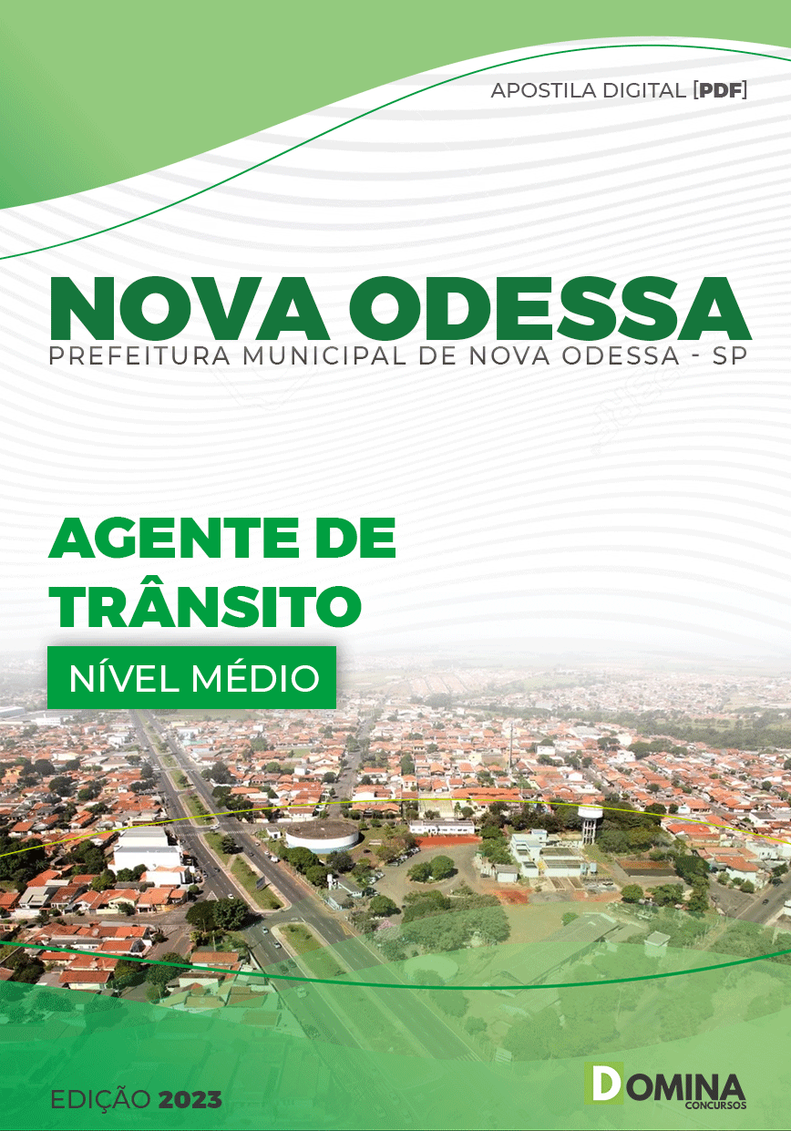 Apostila Digital Pref Nova Odessa SP 2023 Agente Trânsito