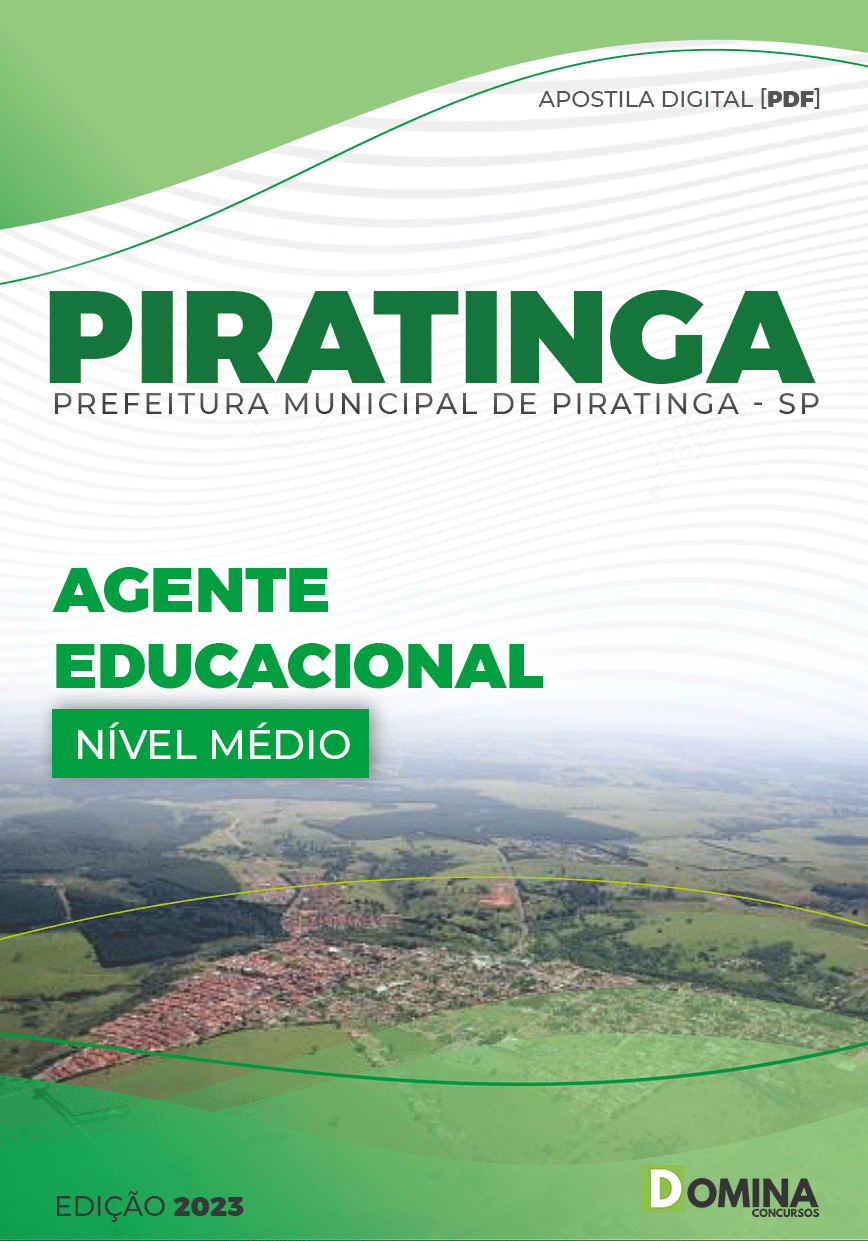 Apostila Concurso Pref Piratininga SP 2023 Agente Educacional