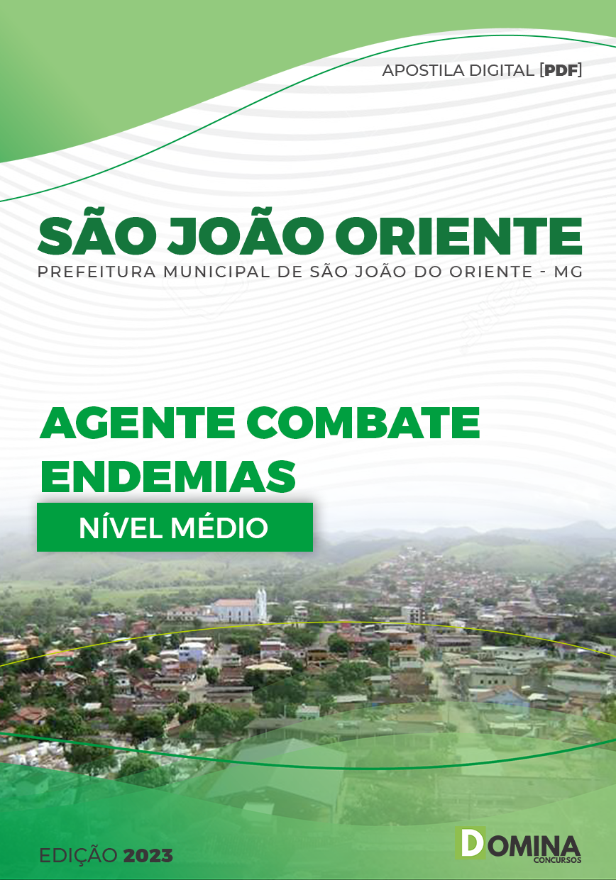 Apostila Pref São João Oriente MG 2023 Agente Combate Endemias
