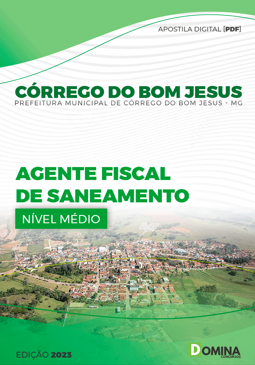 Apostila Pref Córrego Bom Jesus MG 2023 Auxiliar Fiscal Saneamento