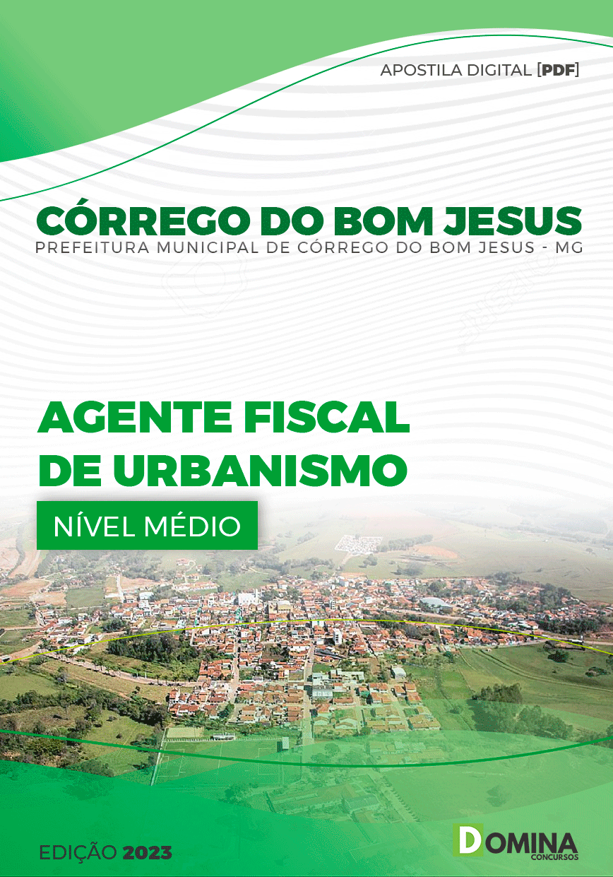 Apostila Pref Córrego Bom Jesus MG 2023 Agente Fiscal Urbanismo