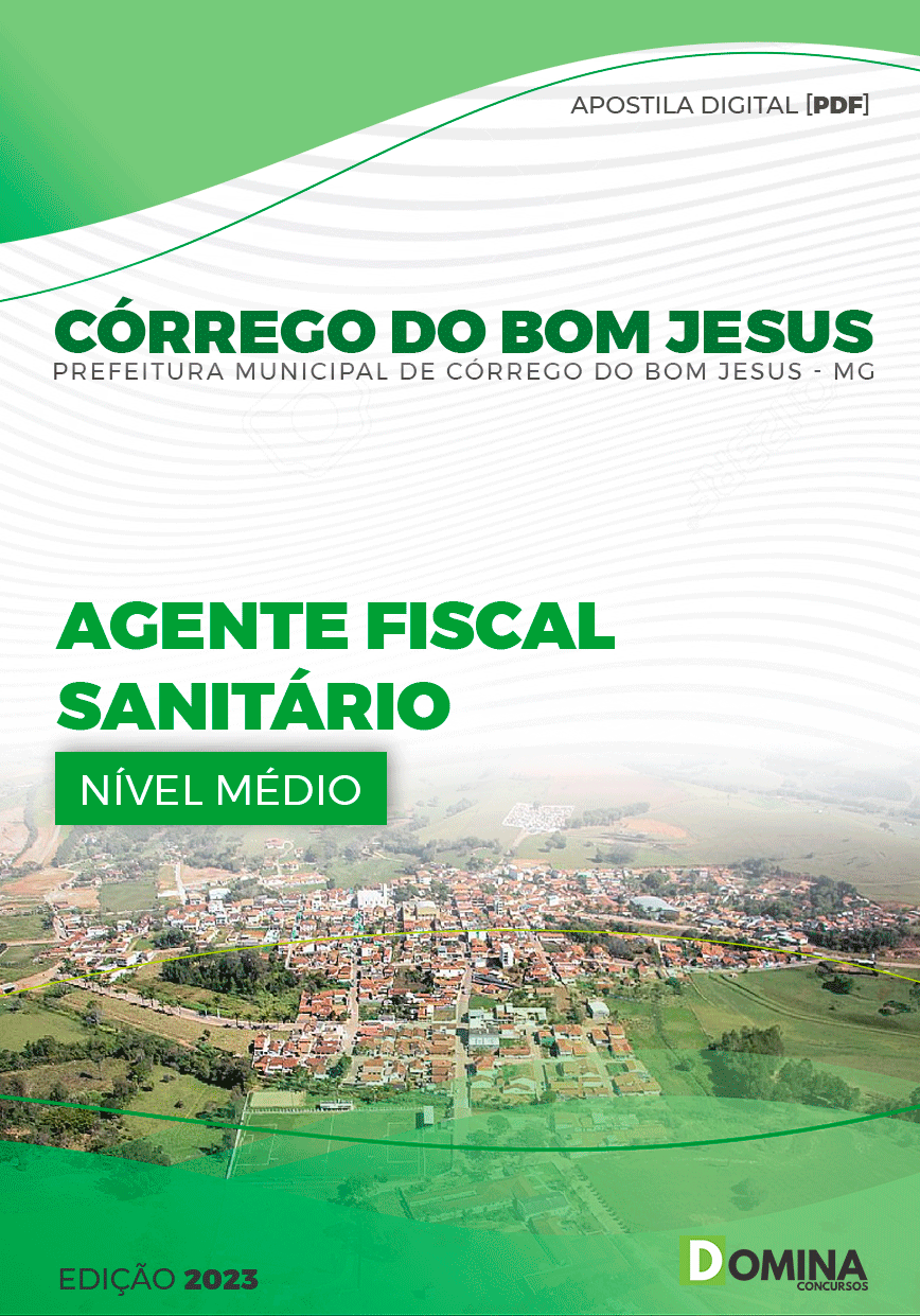 Apostila Pref Córrego Bom Jesus MG 2023 Agente Fiscal Sanitário