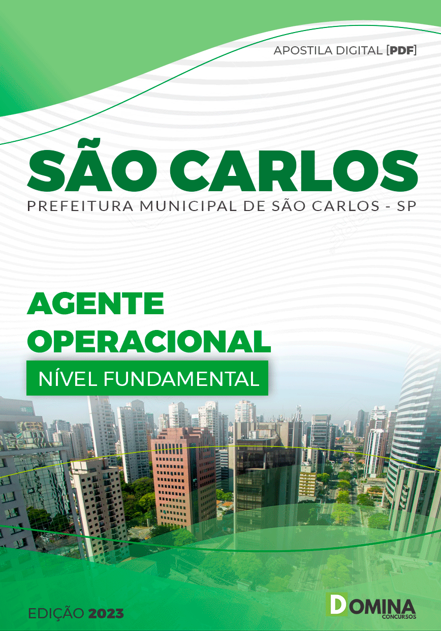 Apostila Digital Pref São Carlos SP 2023 Agente Operacional