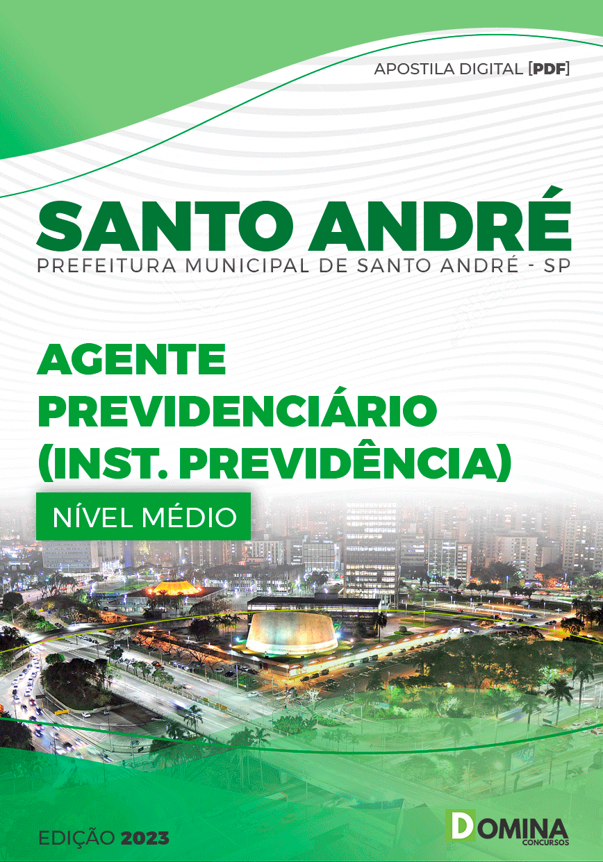 Apostila Pref Santo André SP 2023 Agente Previdenciário Instituto Previdência