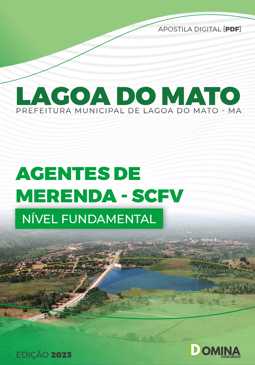 Apostila Digital Pref Lagoa Do Mato MA 2023 Agente Merenda