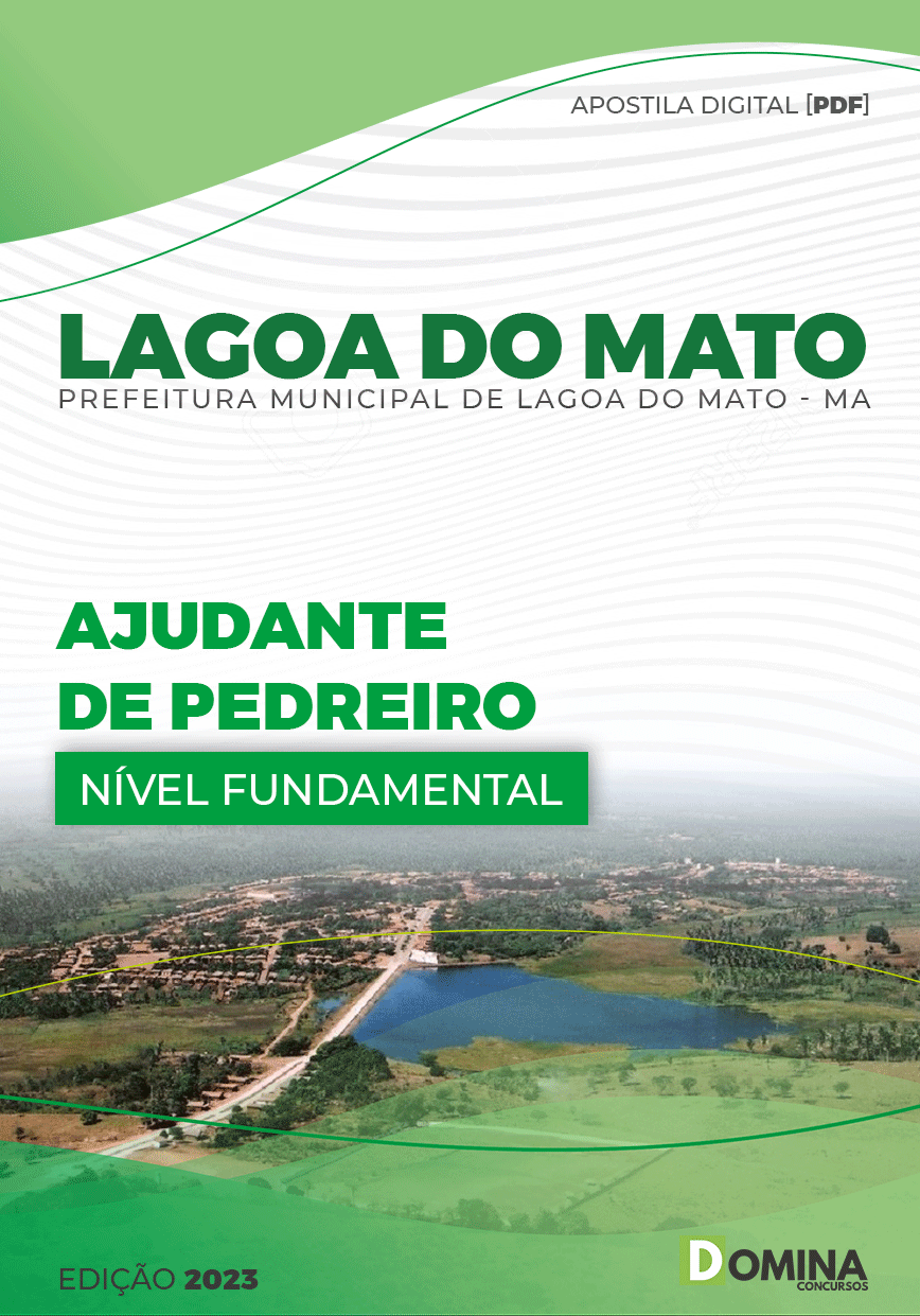 Apostila Digital Pref Lagoa Do Mato MA 2023 Ajudante Pedreiro